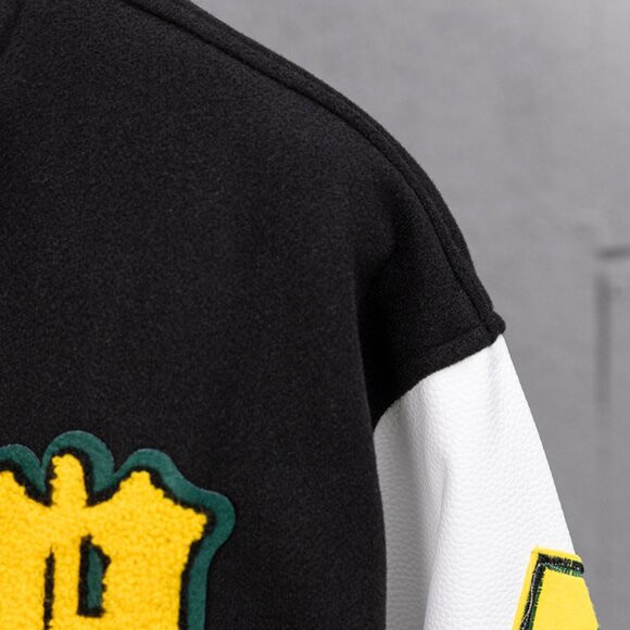 Off-White Colorblock Baseball Jacket - Picture 3 of 9